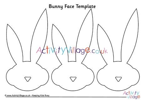 Bunny face template 2