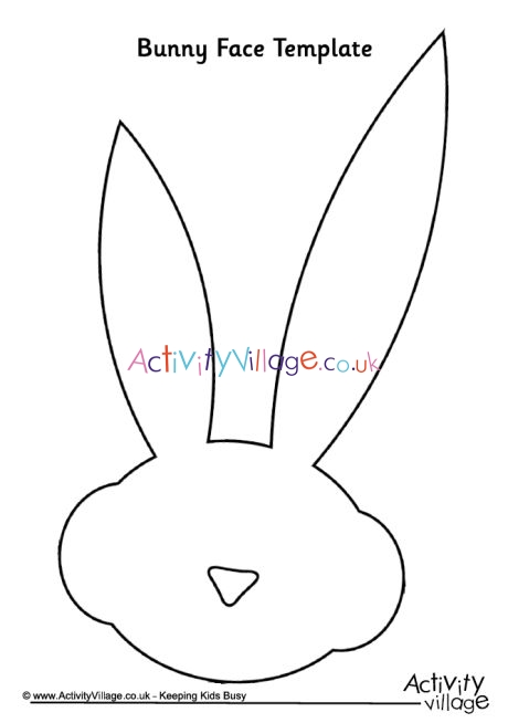 Bunny face template