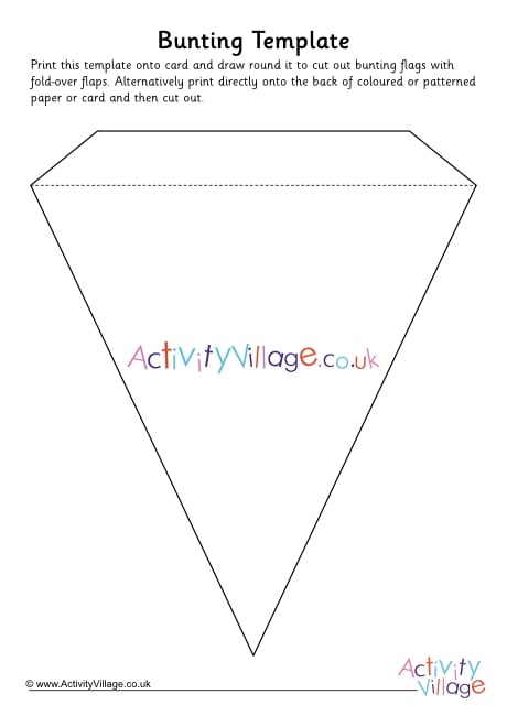 Bunting template 2