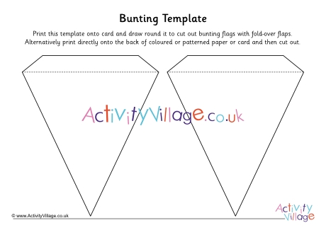 Bunting template 3