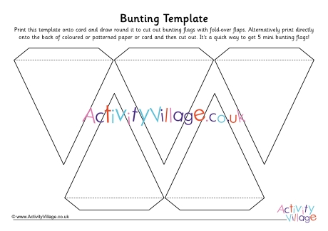 Bunting template 4
