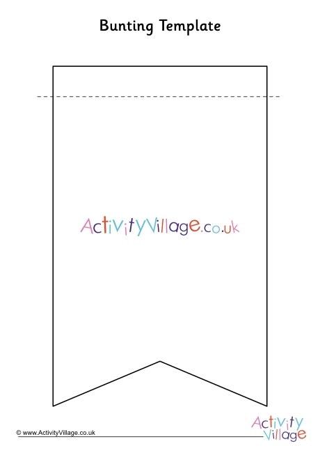 Bunting template 5