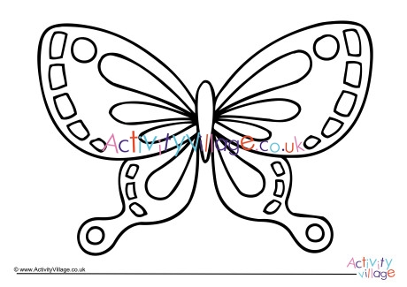 Butterfly Colouring Page 2