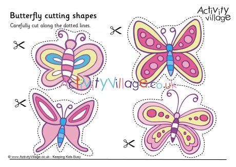 Butterfly cutting shapes