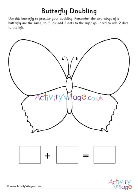 Butterfly double the spots blank