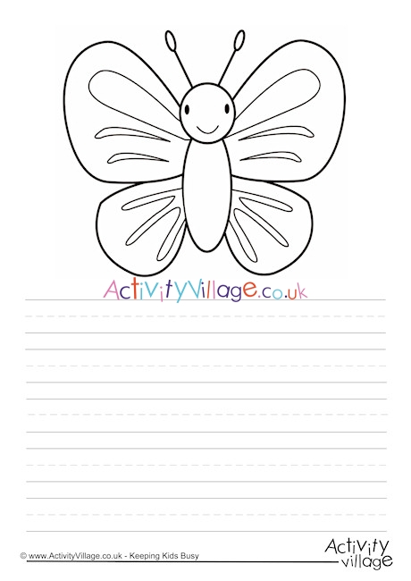 Butterfly Story Paper