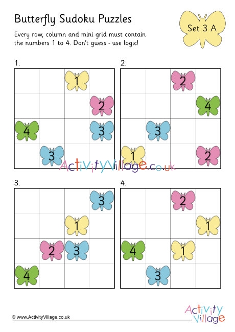 Butterfly sudoku 3