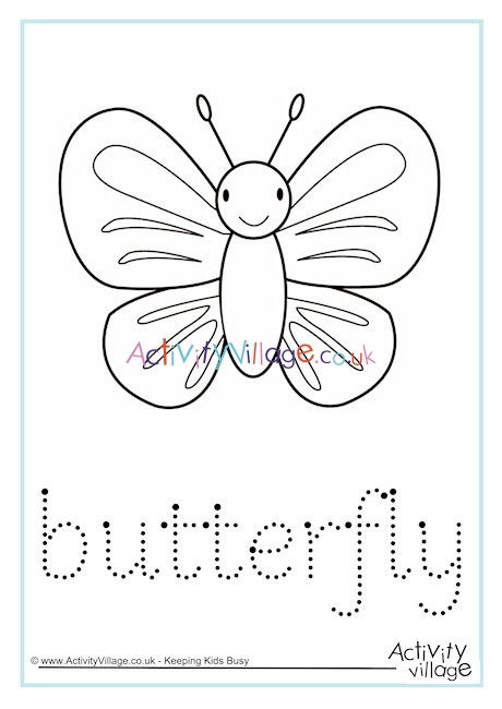 Butterfly Word Tracing