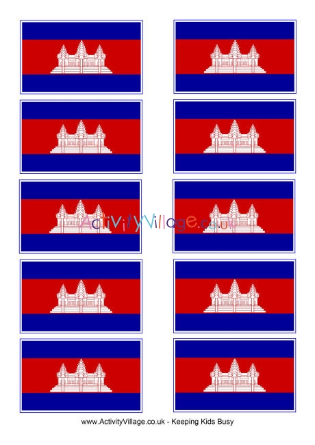 Cambodia flag printable
