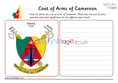 Cameroon Coat Of Arms Worksheet