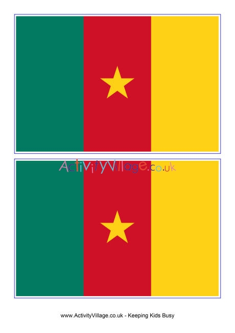 Cameroon flag printable