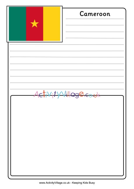Cameroon notebooking page