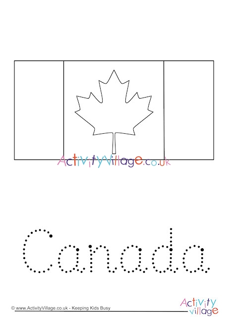 Canada Word Tracing