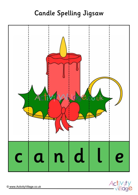 Candle Spelling Jigsaw