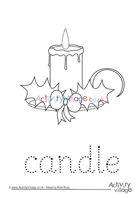 Candle Word Tracing