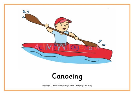 Canoeing Poster