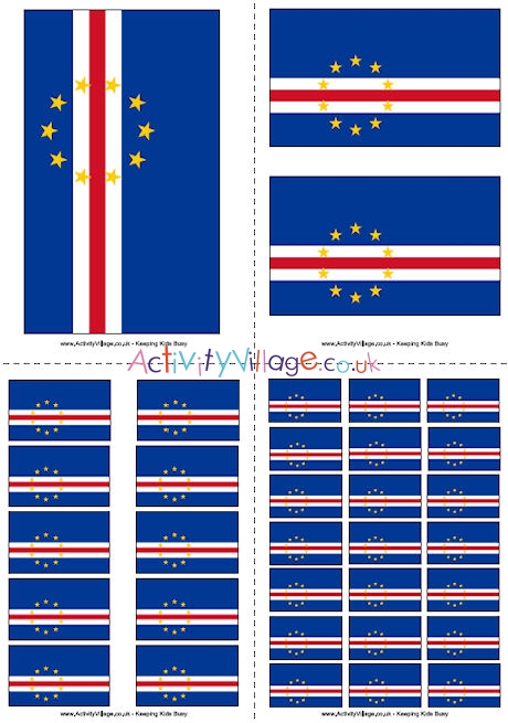 Cape Verde Flag Printable