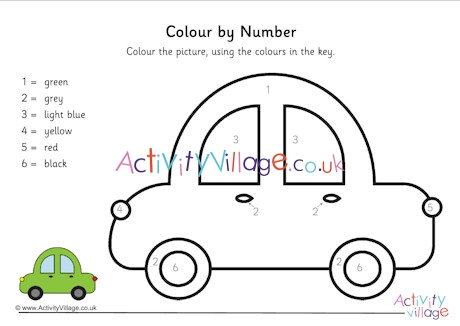 Car colour by number 3