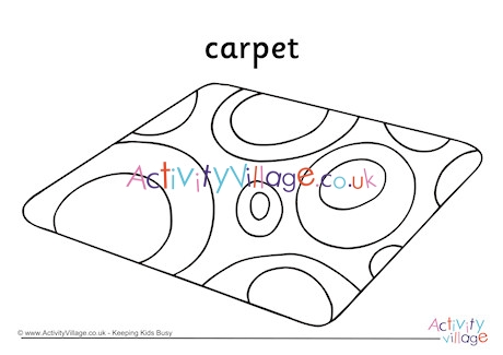 Carpet Colouring Page