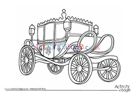 Carriage colouring page 1