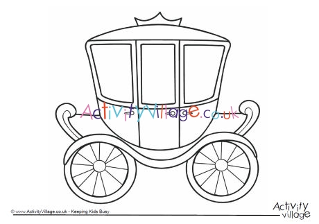 Carriage colouring page 2