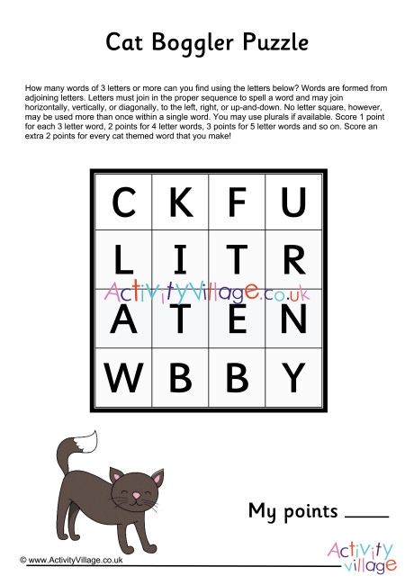 Cat Boggler Puzzle