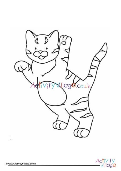 Cat Colouring Page 4