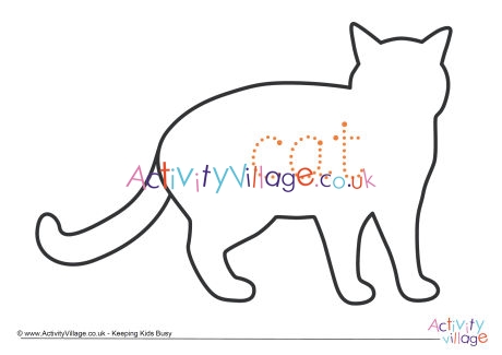 Cat word tracing page
