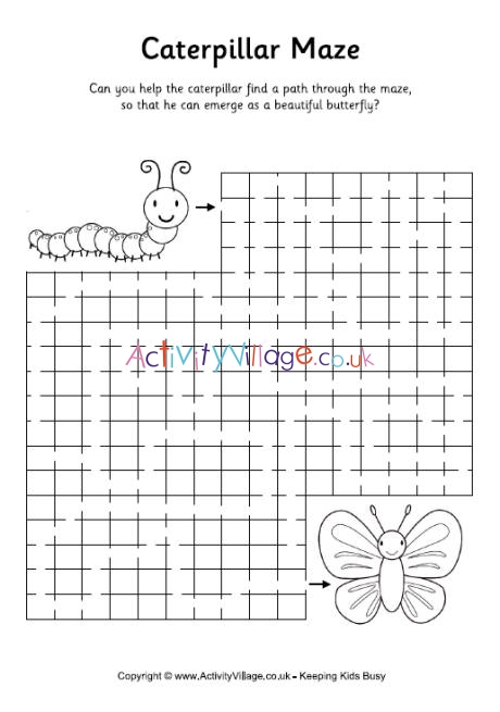 Caterpillar maze