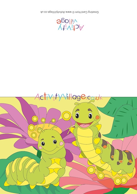 Caterpillars Scene Card
