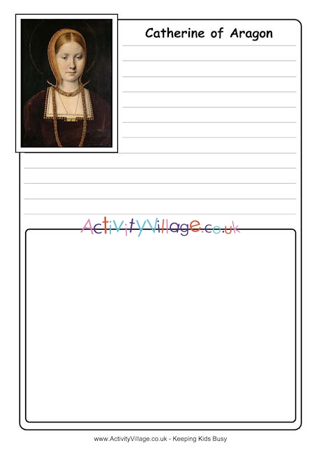 Catherine of Aragon notebooking page