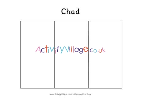 Chad Flag Colouring Page