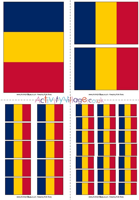 Chad Flag Printable