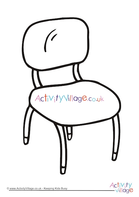 Chair Colouring Page