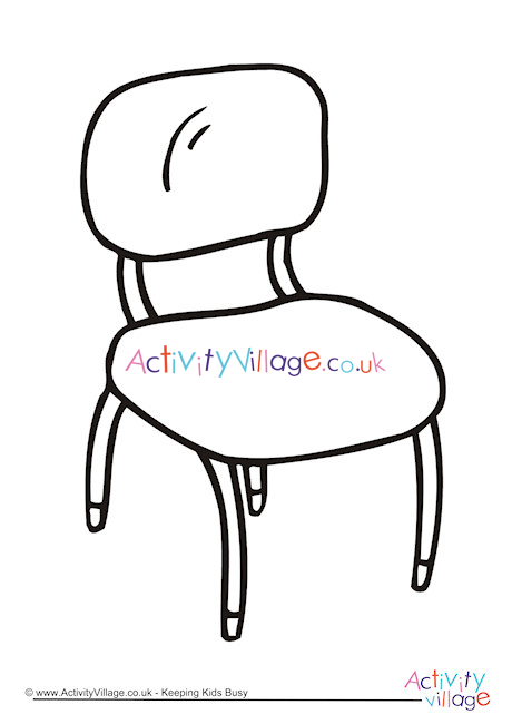 Download Chair Colouring Page