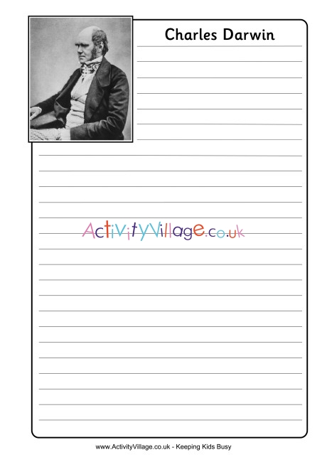 Charles Darwin Notebooking Page