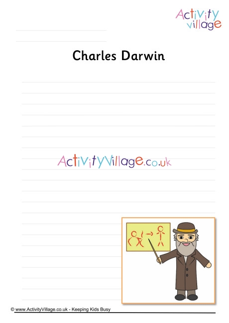 Charles Darwin Writing Page