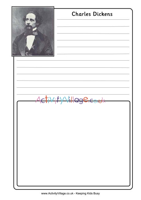 Charles Dickens notebooking page