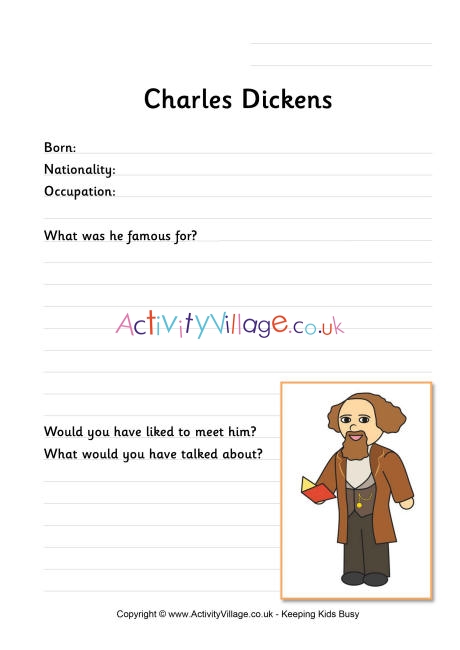 Charles Dickens worksheets 