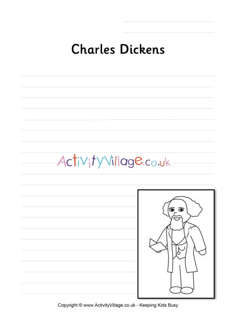 Charles Dickens writing page