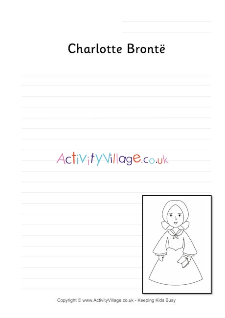 Charlotte Bronte writing page