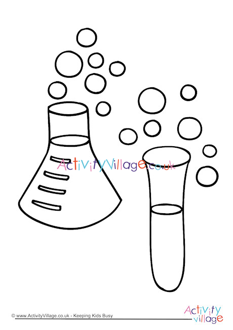 Chemistry Colouring Page Chemistry Colouring Page