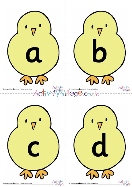 Chick Alphabet Posters
