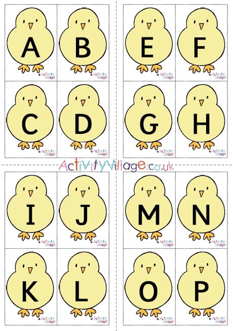 Chick Alphabet Cards