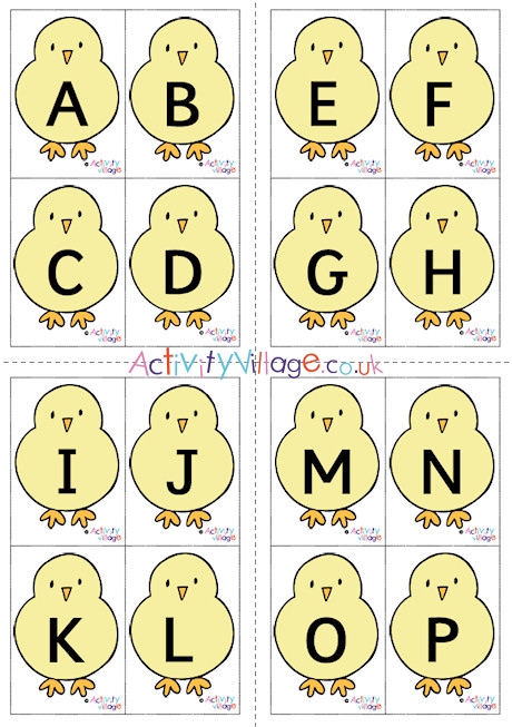 Chick Alphabet Cards