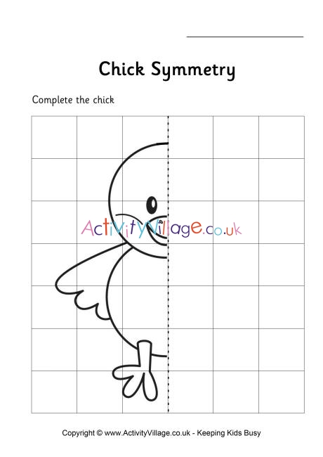 Chick symmetry worksheet