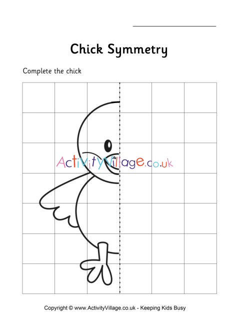 Chick Symmetry Worksheet