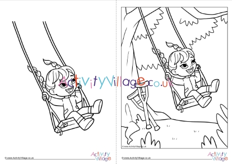 Children With Disabilities Colouring Page 20