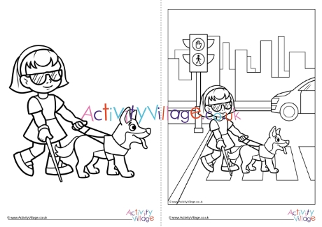 Children With Disabilities Colouring Page 28