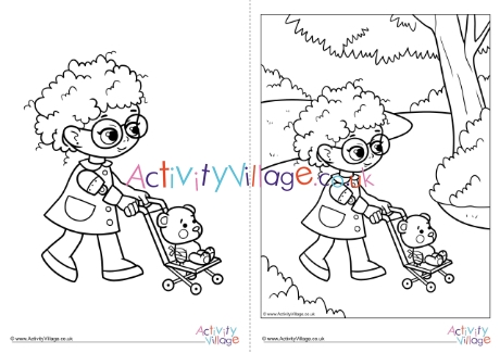 Children With Disabilities Colouring Page 7